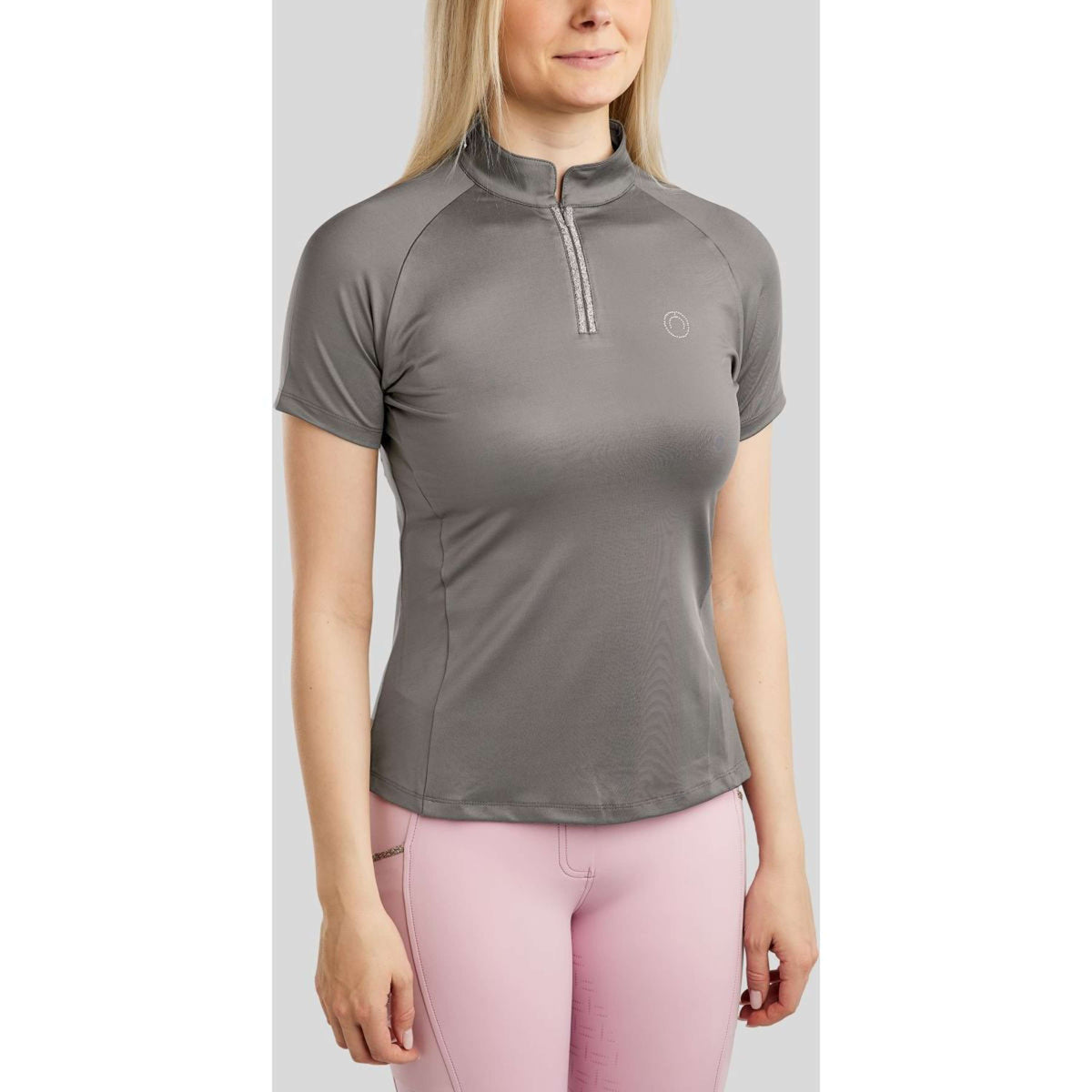Montar Poloshirt MoLila Champagne Crystals Gris