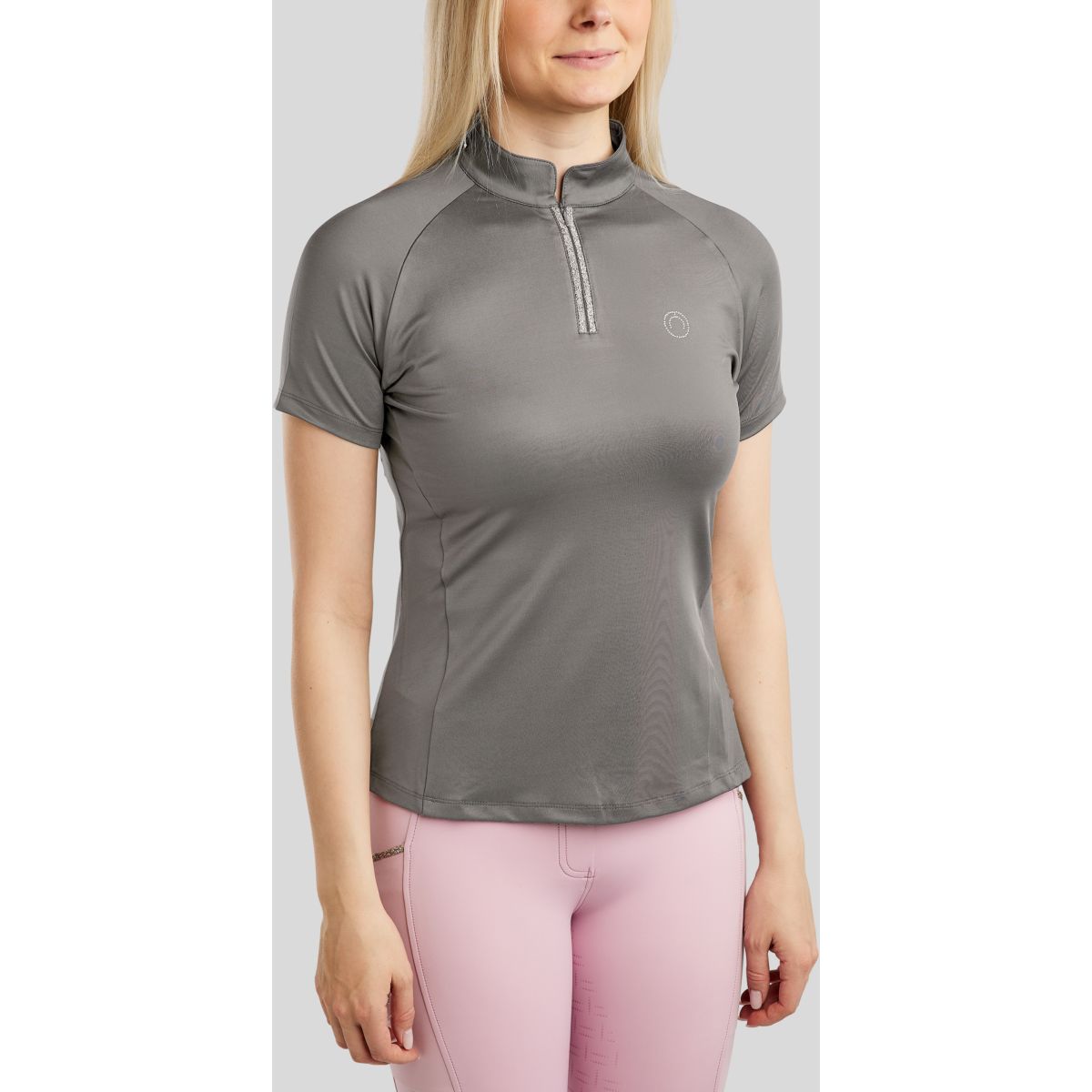 Montar Poloshirt MoLila Champagne Crystals Gris