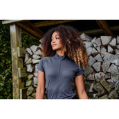 Montar Poloshirt MoPearl Pintuck Gris