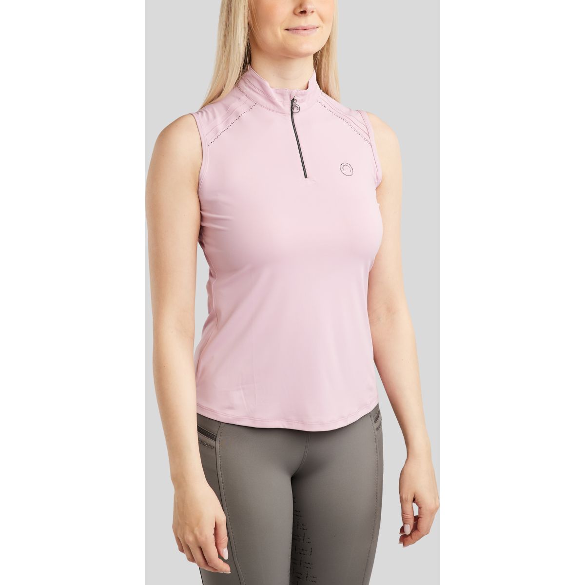 Montar Camiseta MoPearl Pintuck Sin Mangas Candy Pink