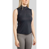 Montar Shirt MoPearl Pintuck Sin Mangas Navy