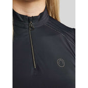 Montar Shirt MoPearl Pintuck Sin Mangas Navy