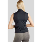 Montar Shirt MoPearl Pintuck Sin Mangas Navy