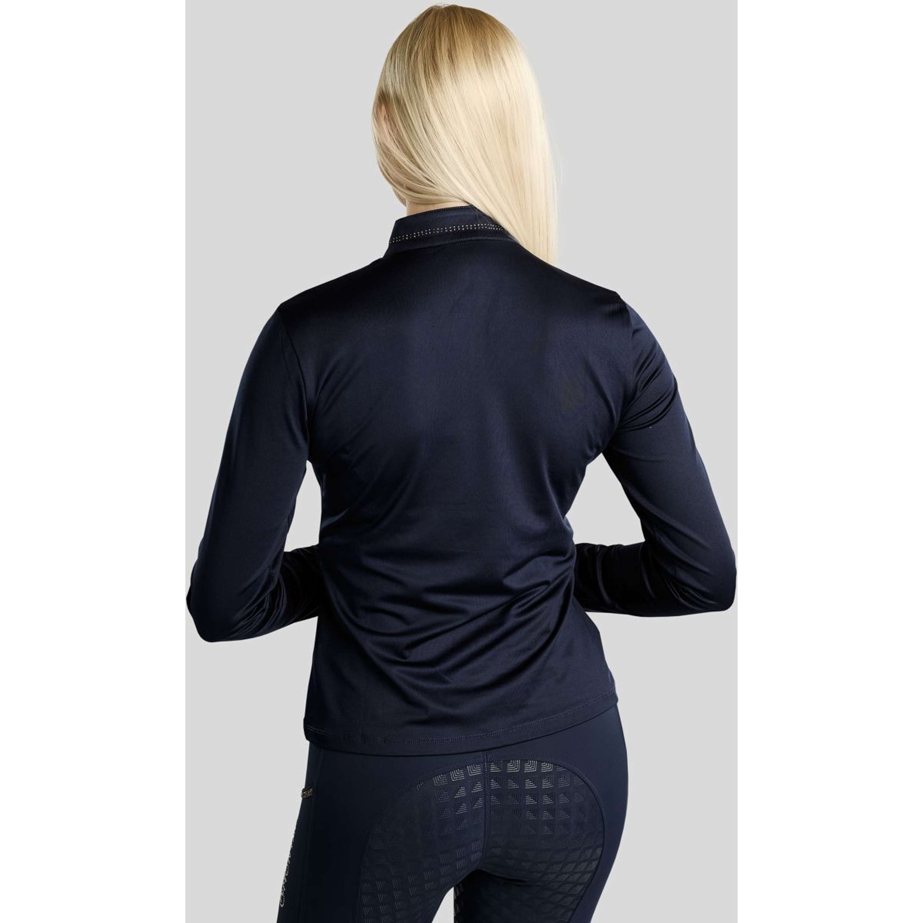 Montar Camiseta MoEverline Golden Quartz Crystals Mangas Largas Navy