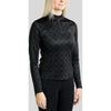 Montar Camiseta MoLeia Lumber Check All Over Printed Mangas Largas Negro