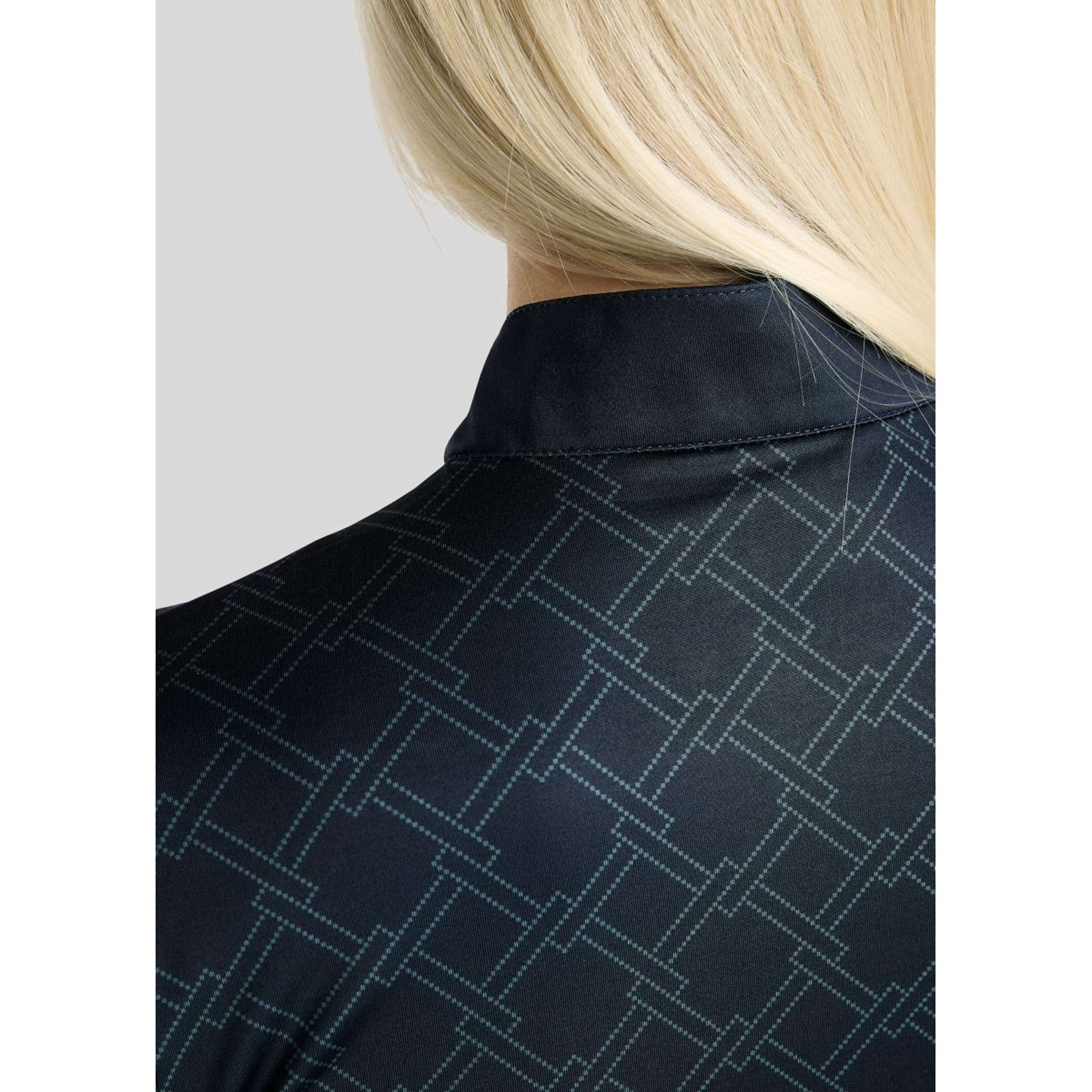 Montar Camiseta MoLeia Lumber Check All Over Printed Mangas Largas Navy