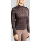 Montar Camiseta MoLeia Lumber Check All Over Printed Mangas Largas Black Peony
