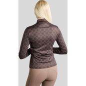 Montar Camiseta MoLeia Lumber Check All Over Printed Mangas Largas Black Peony