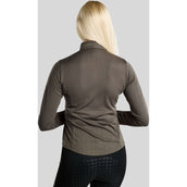 Montar Camiseta MoEkta Jacquard Pattern Golden Quartz Mangas Largas Forest Green