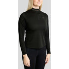 Montar Camiseta MoEkta Jacquard Pattern Golden Quartz Mangas Largas Negro
