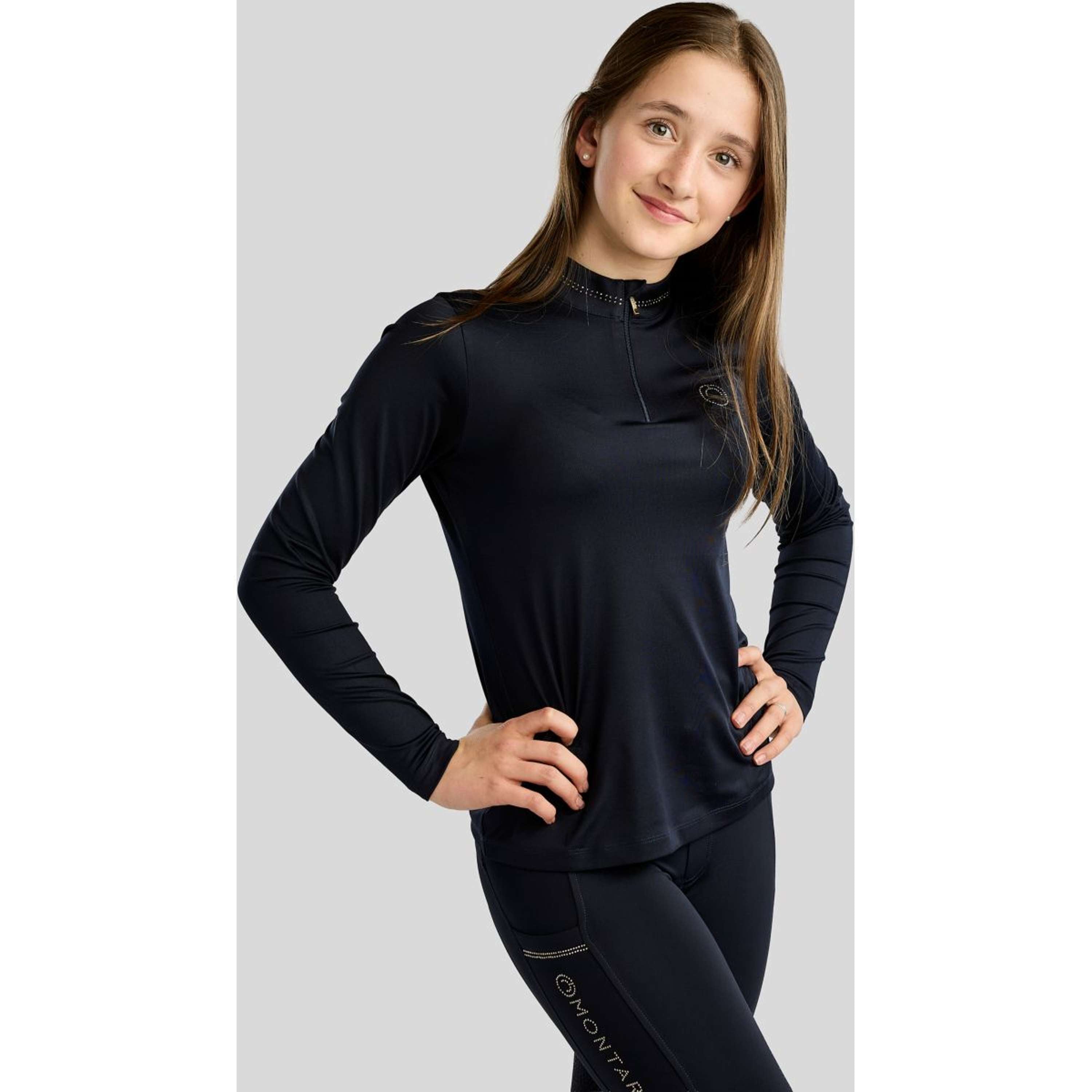 Montar Camiseta MoEverline Golden Quartz Crystals Kids Mangas Largas Navy