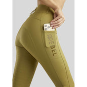 Rebel Pantalones Highwaist Thigh Pocket Full Grip Seagrass