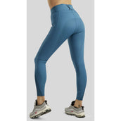 Rebel Pantalón de Equitación Highwaist Thigh Pocket Full Grip Petroleo