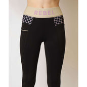 Rebel Legging de Equitación AO Printed Negro
