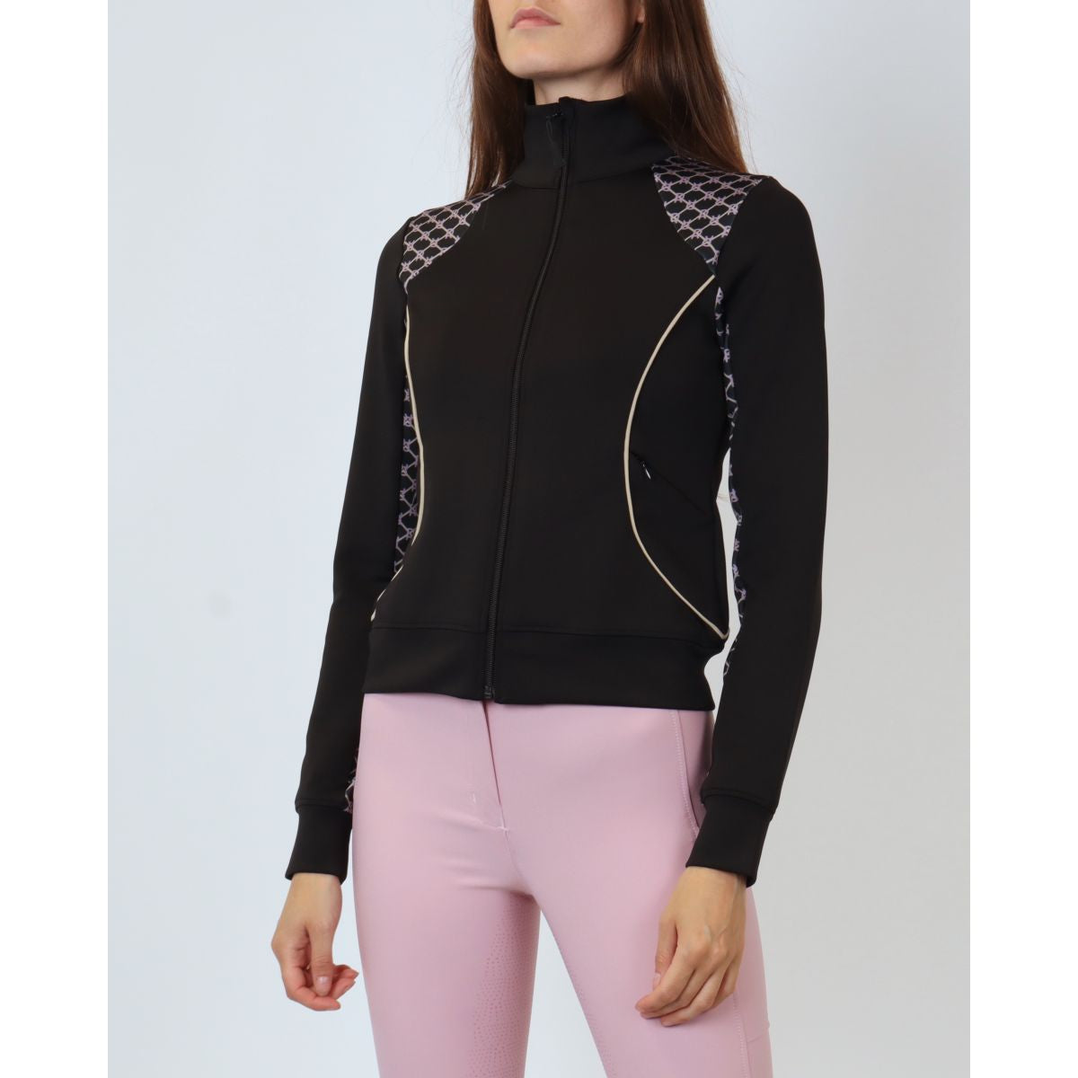 Rebel Sudadera con capucha y cremallera AO Printed Negro