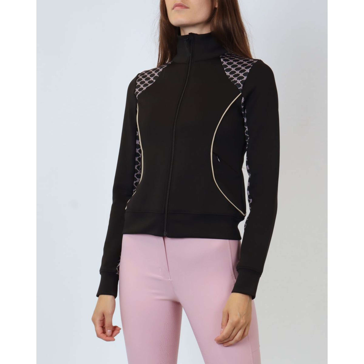 Rebel Sudadera con capucha y cremallera AO Printed Negro