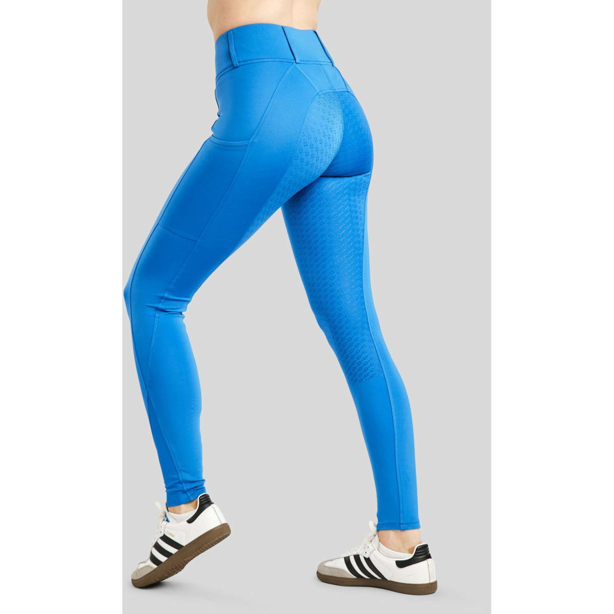 Rebel Legging de Equitación Tone in Tone Crystals Full Grip Azul fuerte