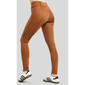 Rebel Legging de Equitación Tone in Tone Crystals Full Grip Toffee