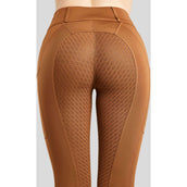 Rebel Legging de Equitación Tone in Tone Crystals Full Grip Toffee