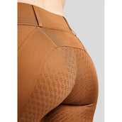 Rebel Legging de Equitación Tone in Tone Crystals Full Grip Toffee