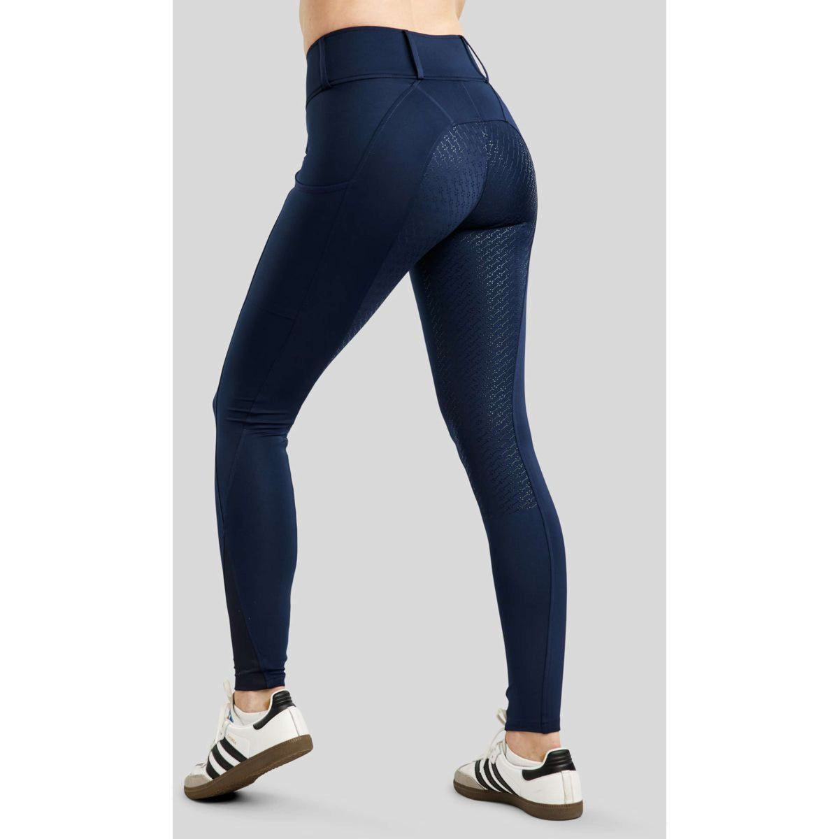 Rebel Legging de Equitación Tone in Tone Crystals Full Grip Navy