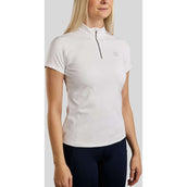 Rebel T-Shirt Tone in Tone Crystals Blanco