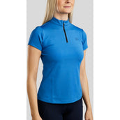 Rebel T-Shirt Tone in Tone Crystals Azul fuerte