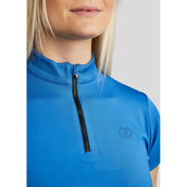 Rebel T-Shirt Tone in Tone Crystals Azul fuerte