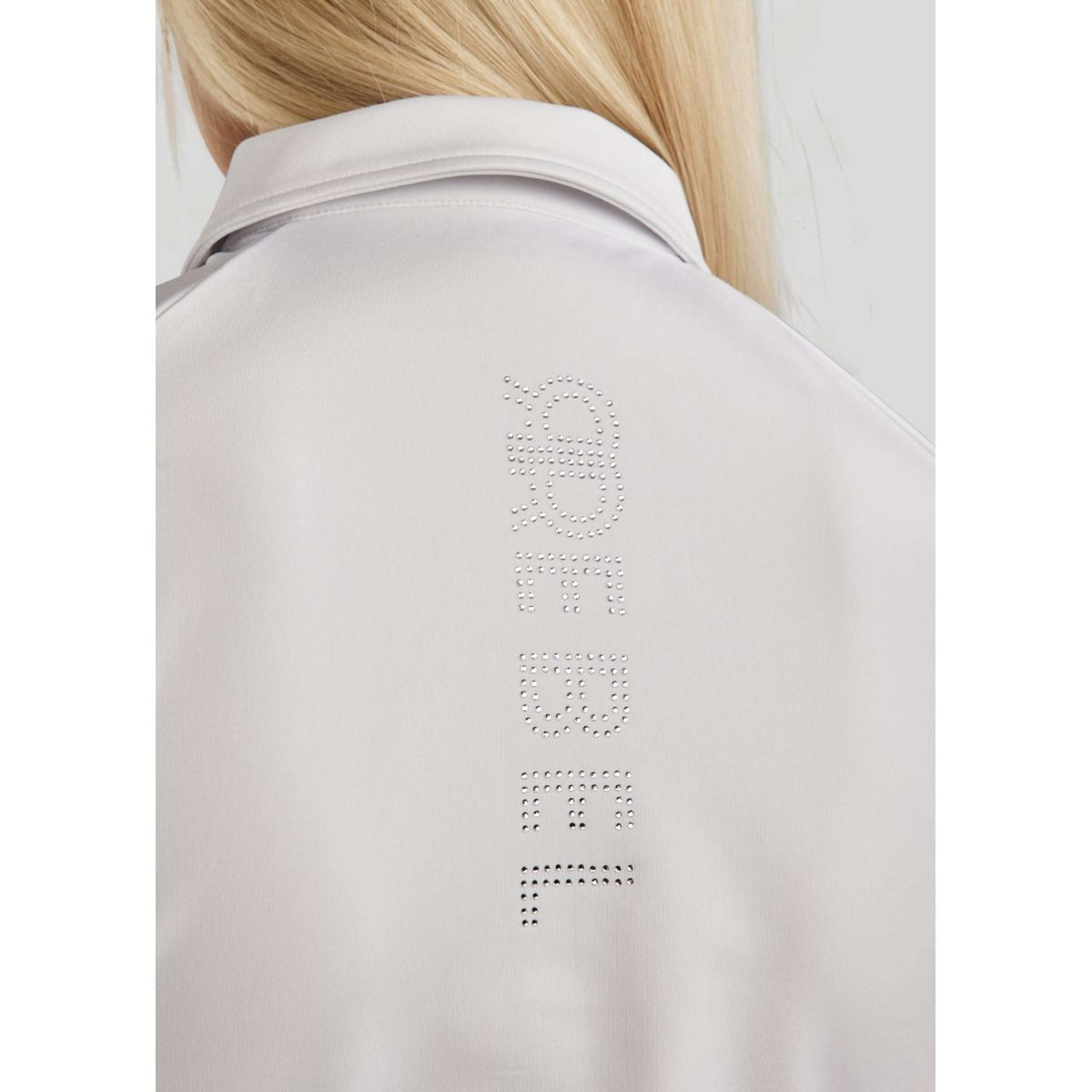 Rebel Camisa sin mangas Tone in Tone Crystals Blanco