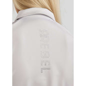 Rebel Camisa sin mangas Tone in Tone Crystals Blanco