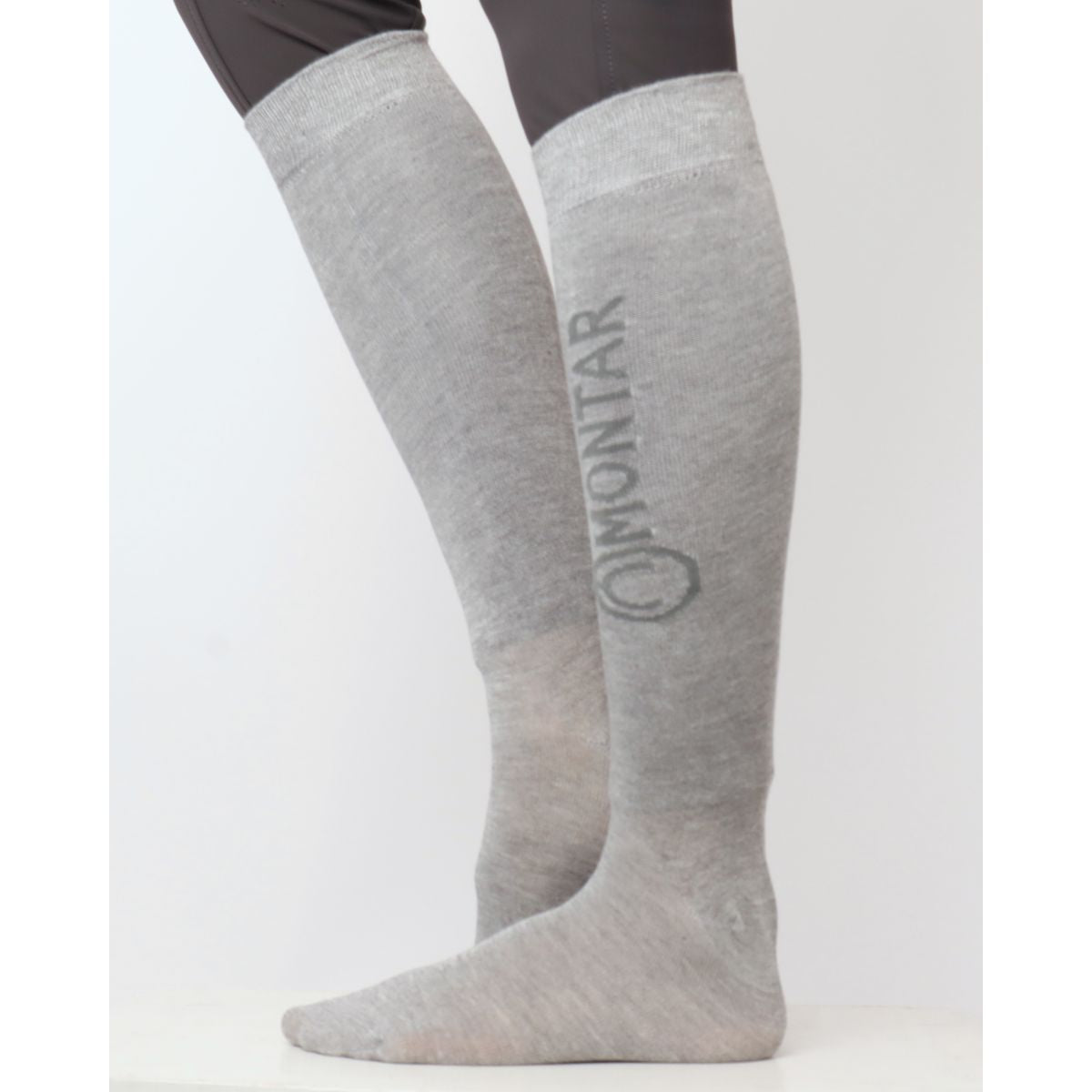 Montar Calcetines Bamboo con Logo Gris