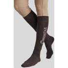 Montar Calcetines de Equitación Logo Marron