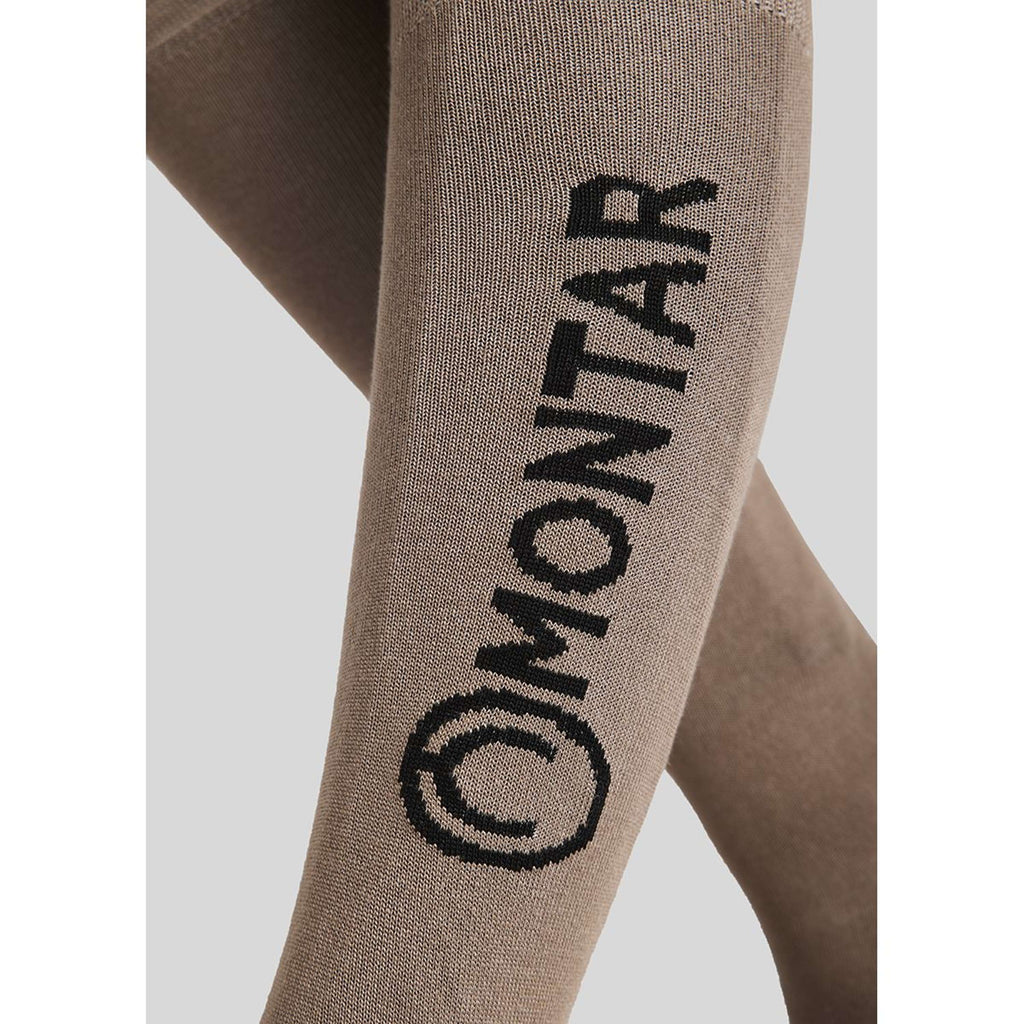 Montar Calcetines de Equitación Logo Latte