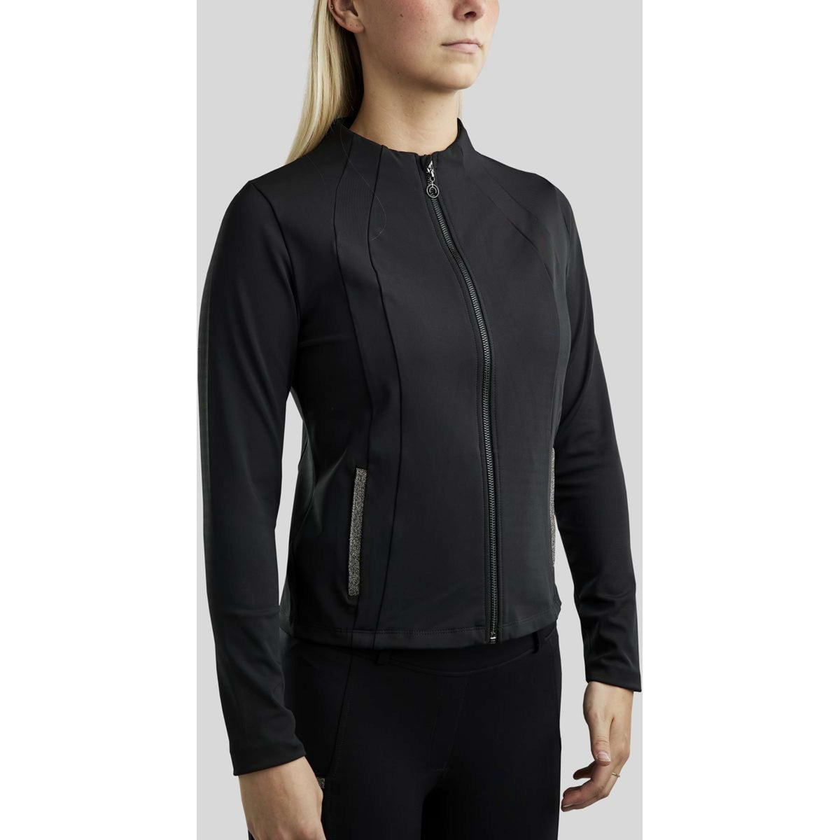 Montar Sudadera con capucha y cremallera MoGloria Negro