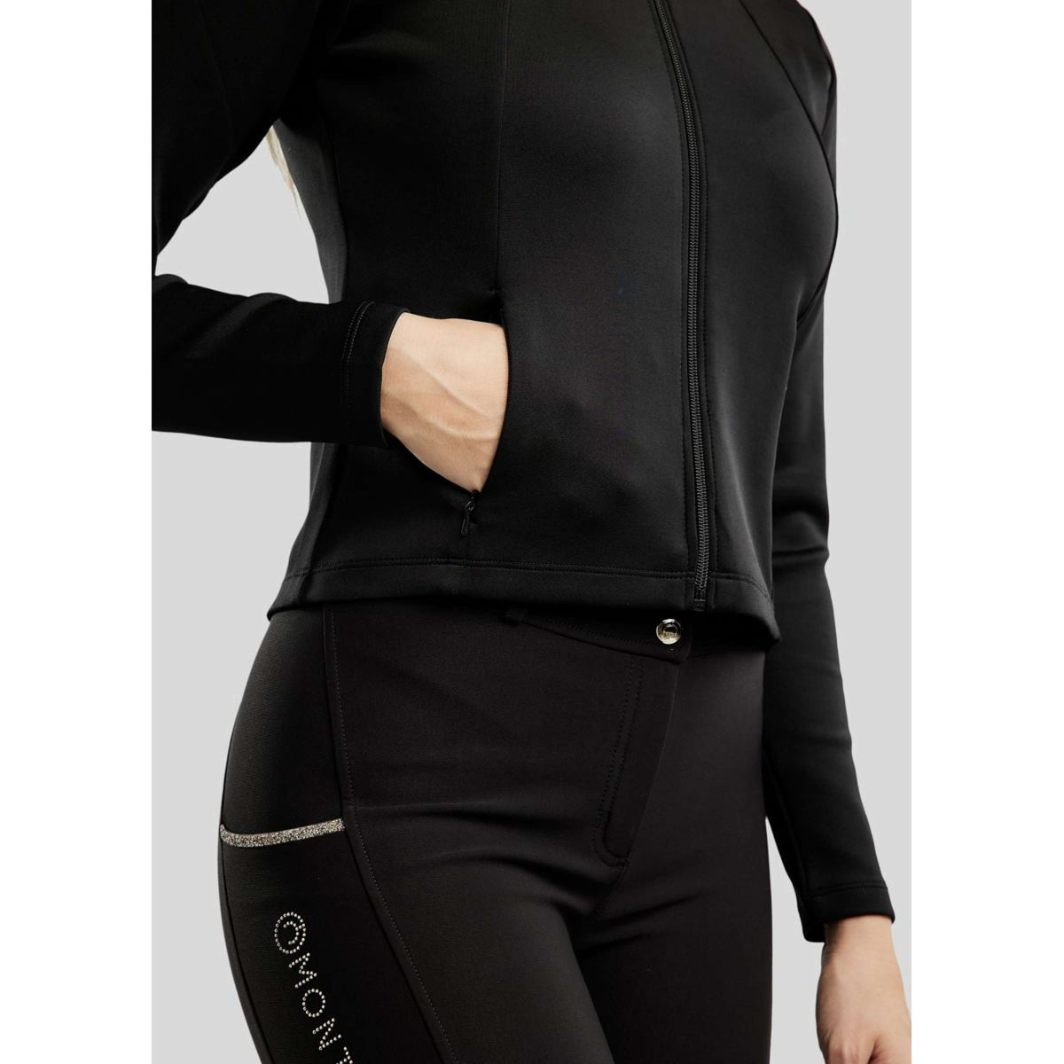 Montar Jack MoLila Champagne Crystals Negro