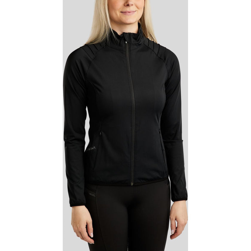 Montar Jack MoPearl Pintuck Gun Metal Crystals Negro