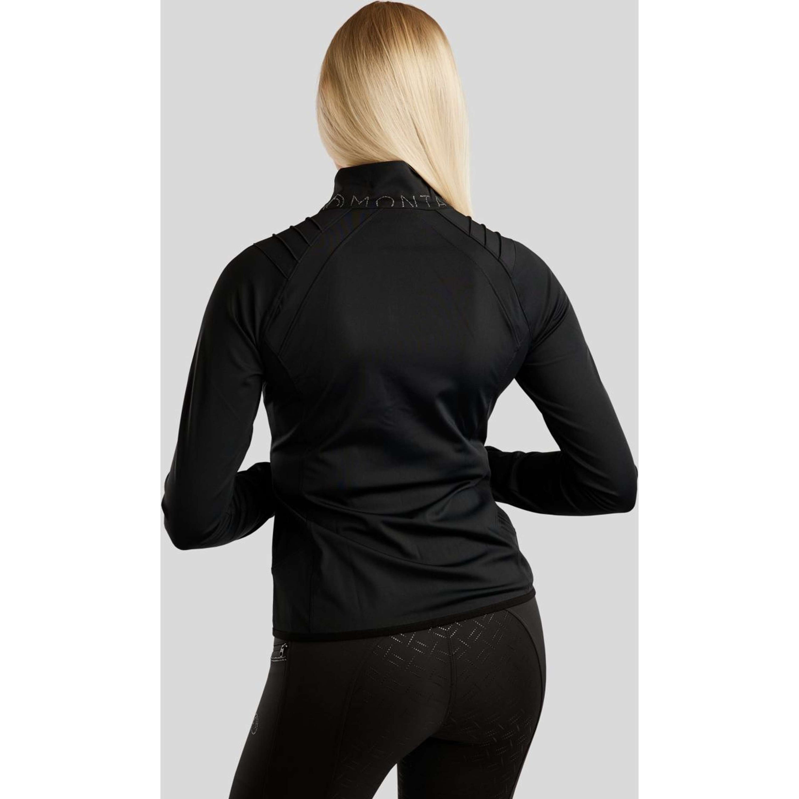 Montar Jack MoPearl Pintuck Gun Metal Crystals Negro