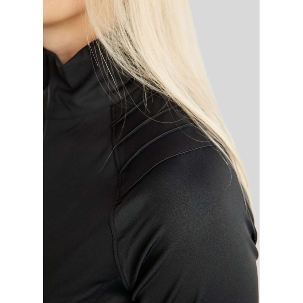 Montar Jack MoPearl Pintuck Gun Metal Crystals Negro