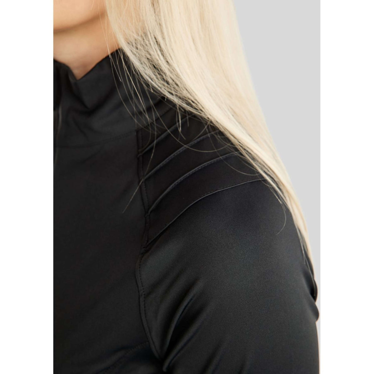 Montar Jack MoPearl Pintuck Gun Metal Crystals Negro