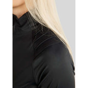 Montar Jack MoPearl Pintuck Gun Metal Crystals Negro