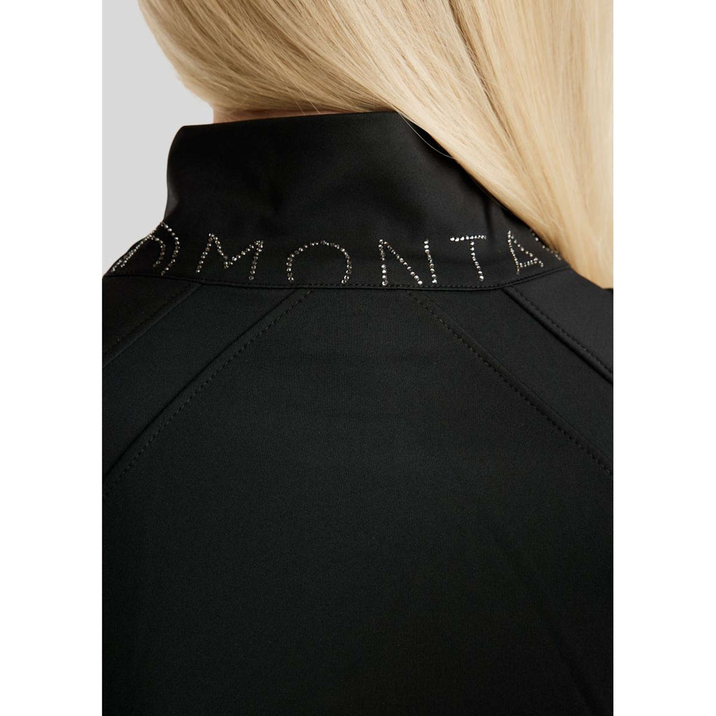 Montar Jack MoPearl Pintuck Gun Metal Crystals Negro