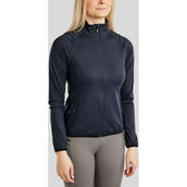 Montar Jack MoPearl Pintuck Gun Metal Crystals Navy