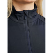 Montar Jack MoPearl Pintuck Gun Metal Crystals Navy