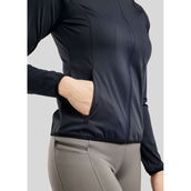 Montar Jack MoPearl Pintuck Gun Metal Crystals Navy