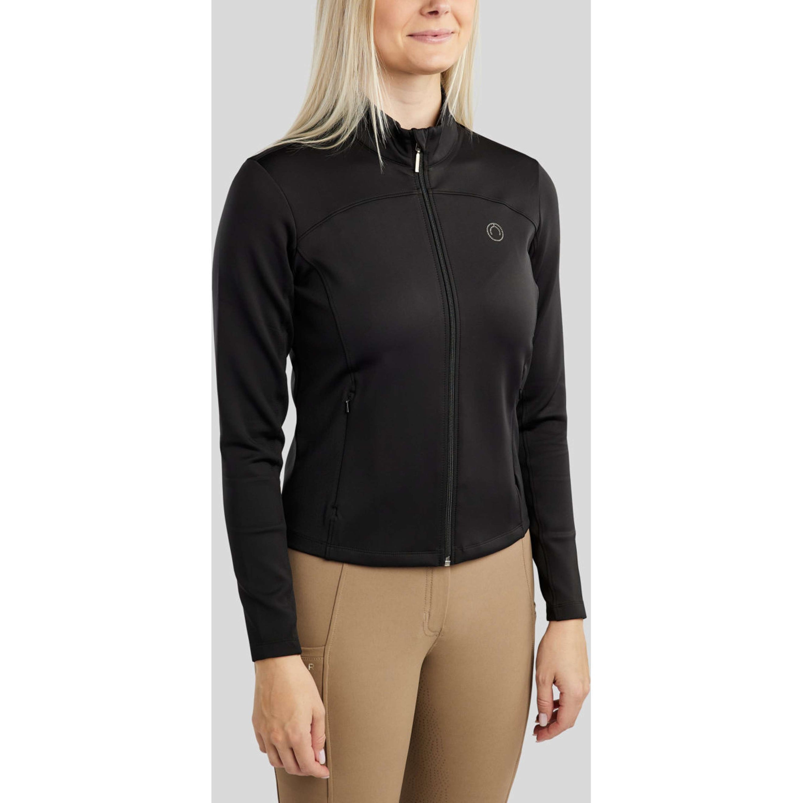 Montar Sudadera con capucha y cremallera MoDahne Negro