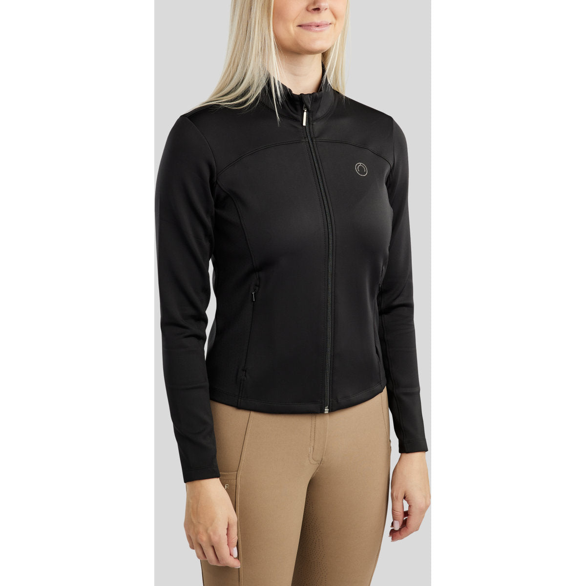 Montar Sudadera con capucha y cremallera MoDahne Negro