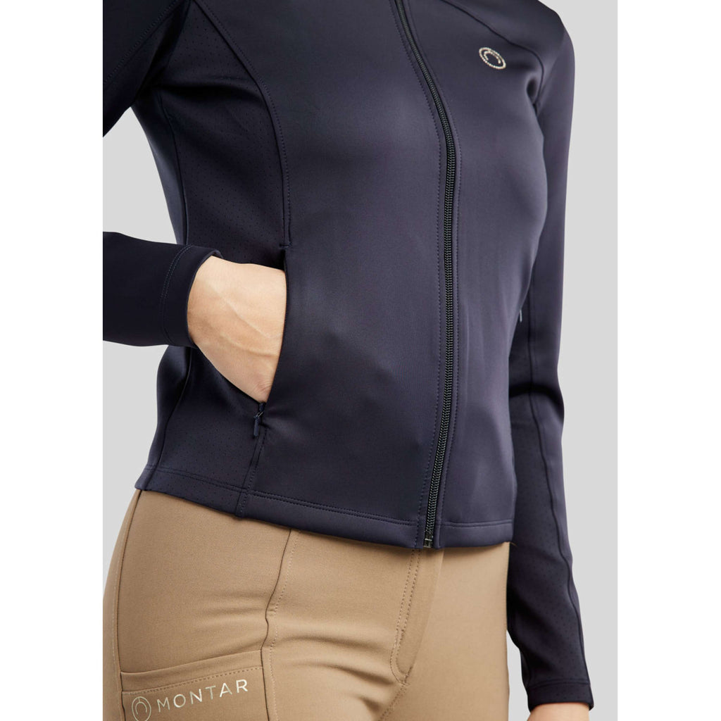 Montar Sudadera con capucha y cremallera MoDahne Navy