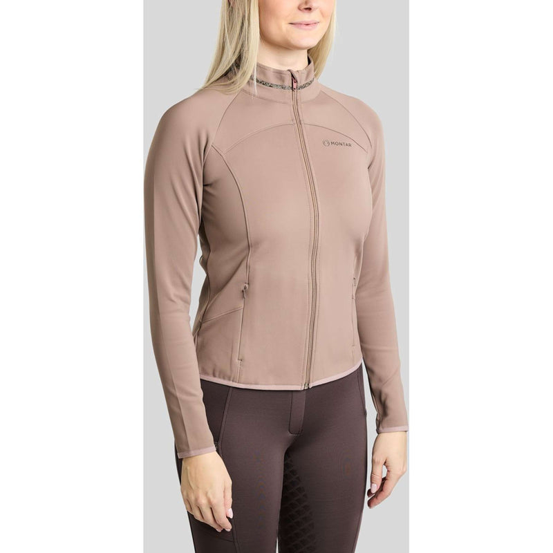 Montar Sudadera con capucha y cremallera MoVeronica Golden Quartz Crystal Nougat Brown