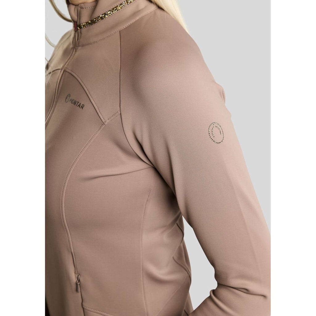 Montar Sudadera con capucha y cremallera MoVeronica Golden Quartz Crystal Nougat Brown