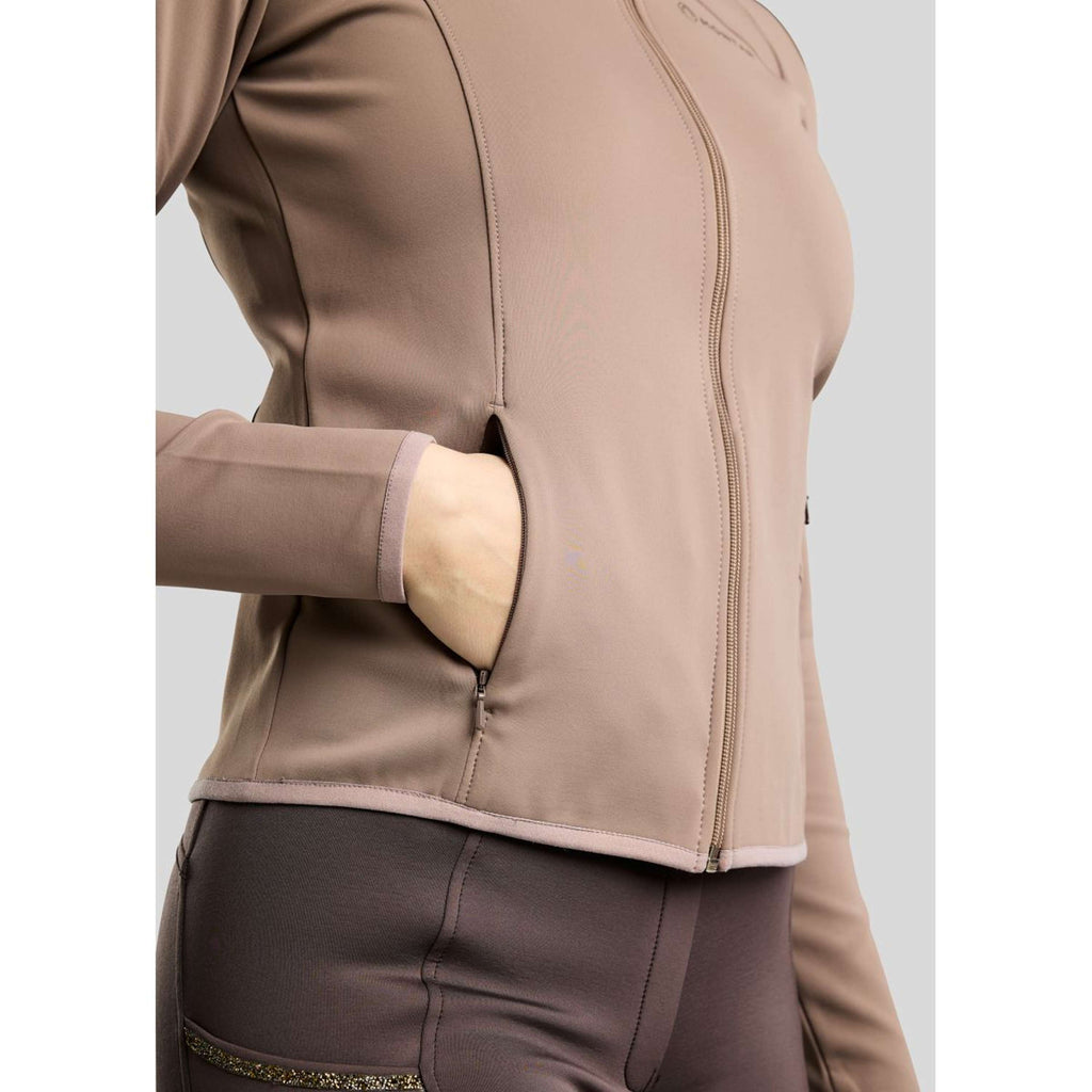 Montar Sudadera con capucha y cremallera MoVeronica Golden Quartz Crystal Nougat Brown